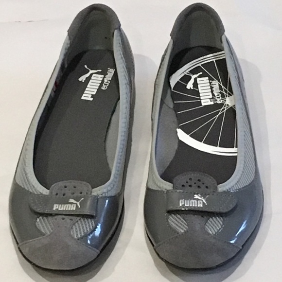 Puma Eco Ortholite Slip-In Sporty Grey Flats 8